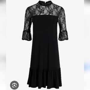 Express Black Lace Midi Dress Sz M NWT